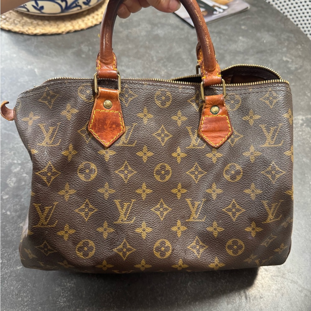 Louis Vuitton Brown Monogram Speedy 30 Tote